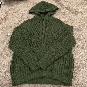 Green Men’s Knit Hoodie Sz 2XS
